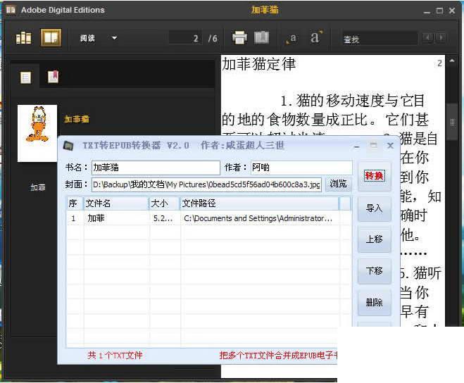 TXT转EPUB转换器