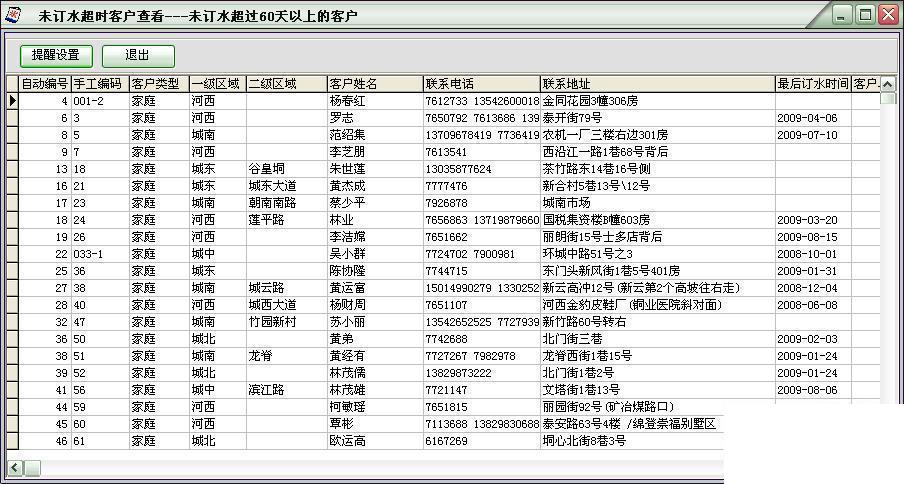 迅驰桶装水纯净水管理软件系统(来电显示)
