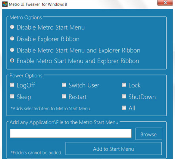 Windows8 Tweaker
