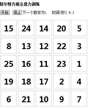 舒尔特方格电脑版1.0