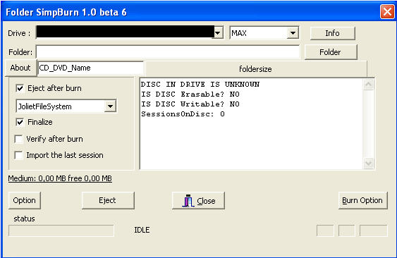 Folder SimpBurn1.0