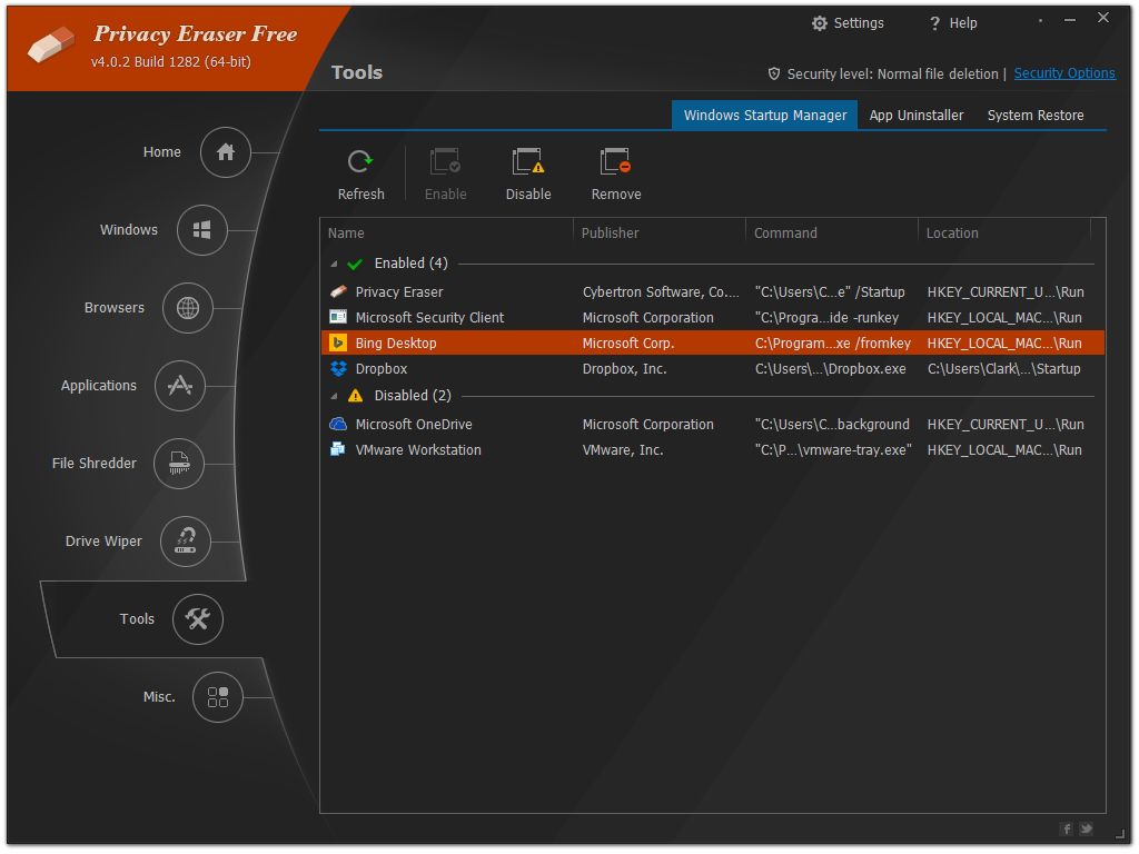 Privacy Eraser free4.45