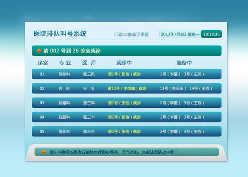 排队叫号系统办事大厅管理软件