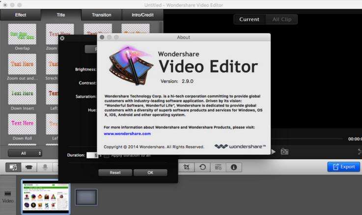 Wondershare Video Editor5.1.2