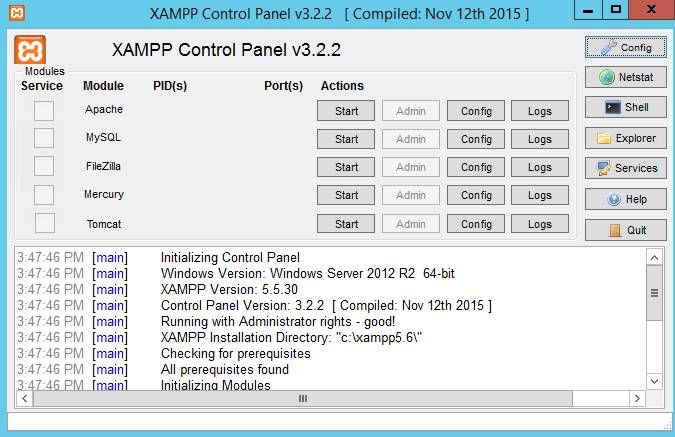 XAMPP7.3.1