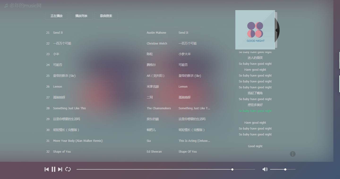 PHP原创音乐分享平台源码