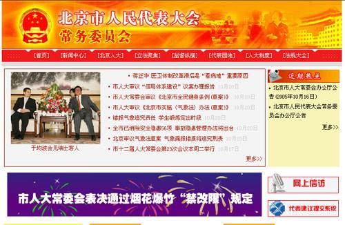 镇人大常委会门户网站模板