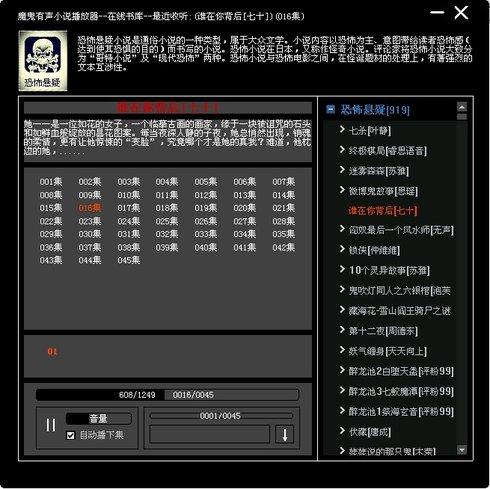 播放网络有声小说