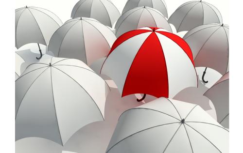 漂亮雨伞素材矢量图