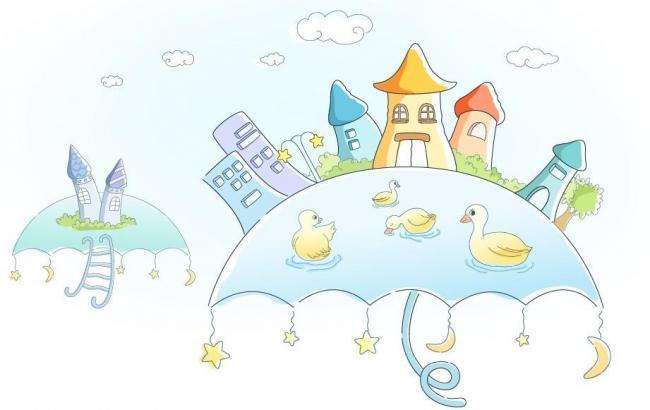 卡通耕种插画矢量图