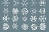 雪花女人侧面像矢量图