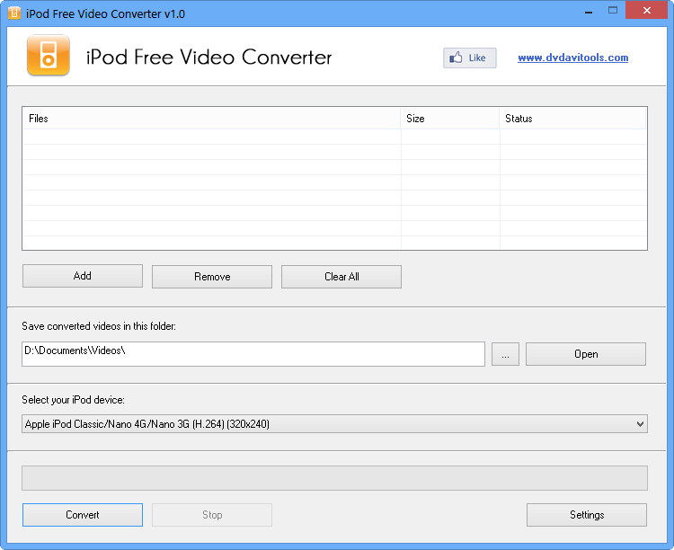 免费ipod视频转换器(iPodFreeVideoConverter)