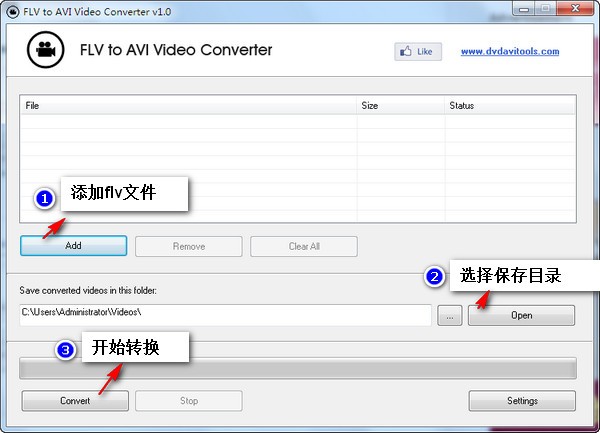 flv转avi格式转换器(FLVtoAVIVideoConverter)