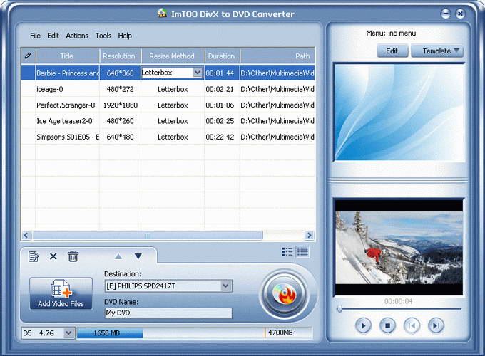 DivxToDVD