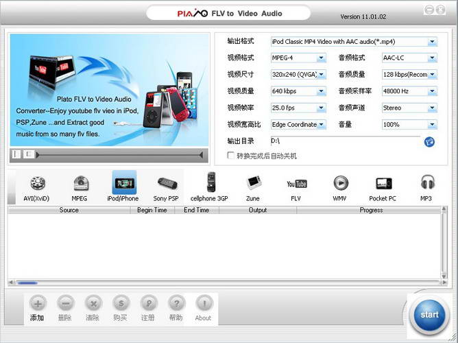 PlatoDVDtoFLVConverter(DVD电影转换)