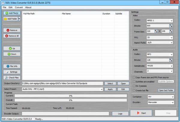 SGIVideoConverter(视频编码转换)