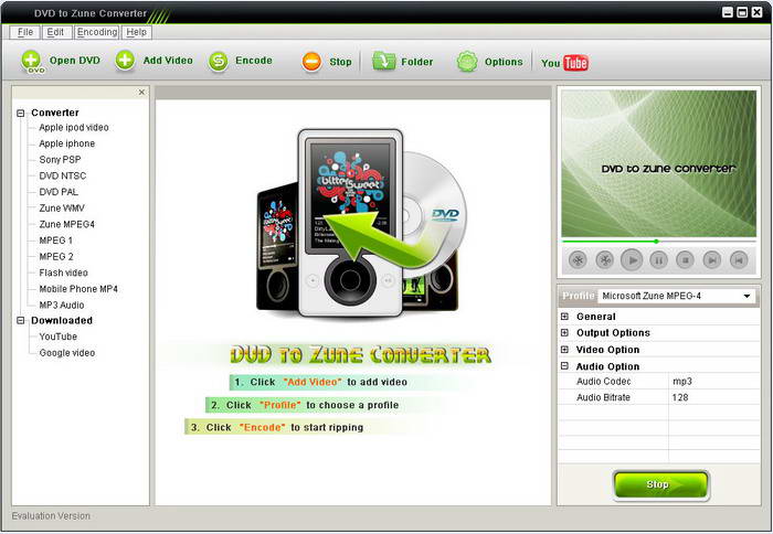 Clone2goDVDtoZuneConverter