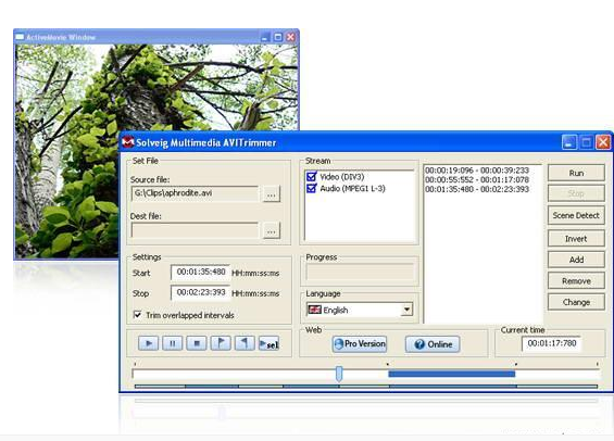 SolveigMMAVITrimmerAVI+MKV视频编辑器