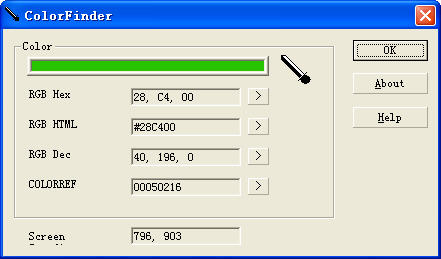ColorFinder网页像素颜色