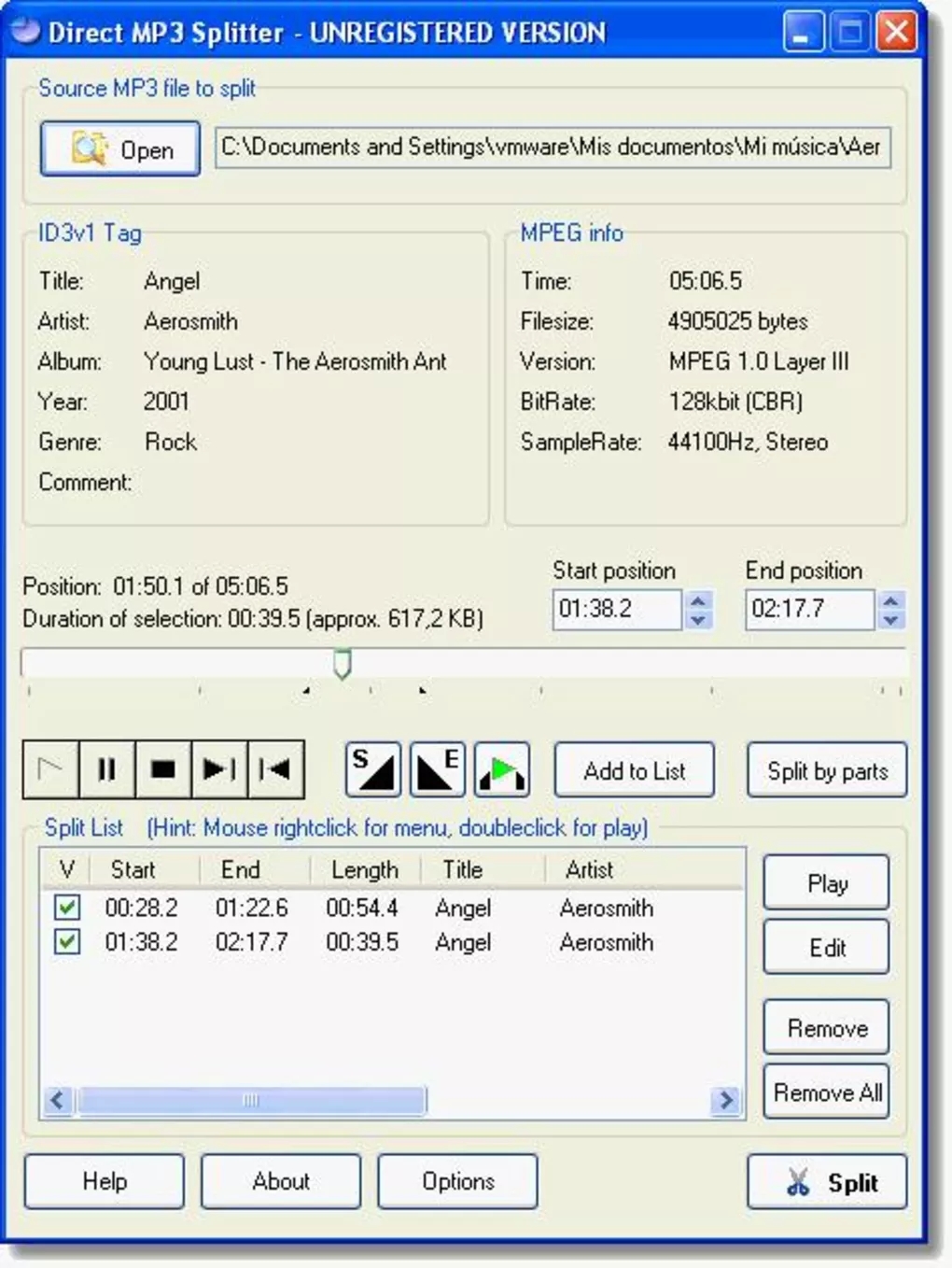 DirectMP3Splitter