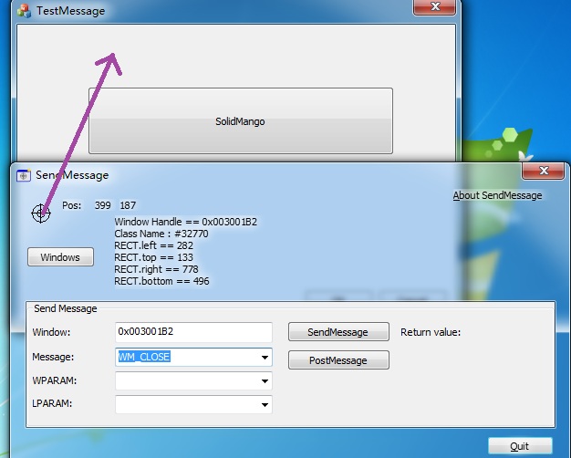 Windows消息调试发送工具(SendMessage)