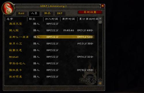 EQDKP公会DKP系统