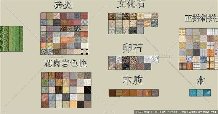 Sketchup材质库