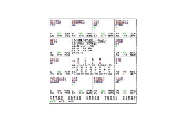 PHP灵匣网生辰八字排盘系统