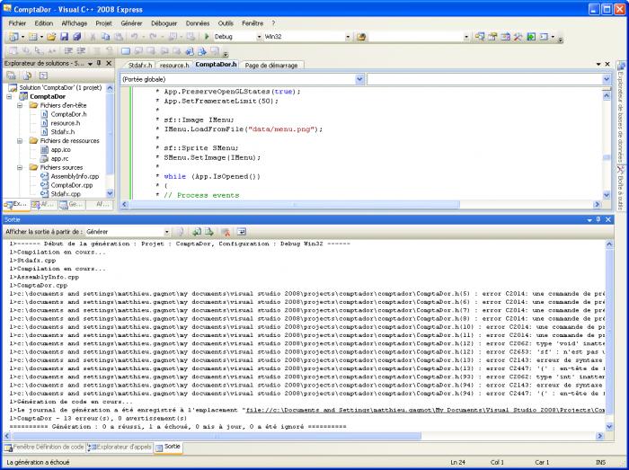 Visual C++ 2008 Express Edition
