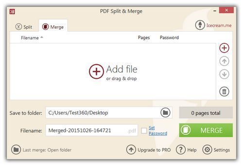 Icecream PDF Split and Merge
