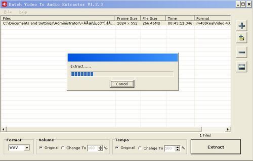 Batch Video To Audio Extractor
