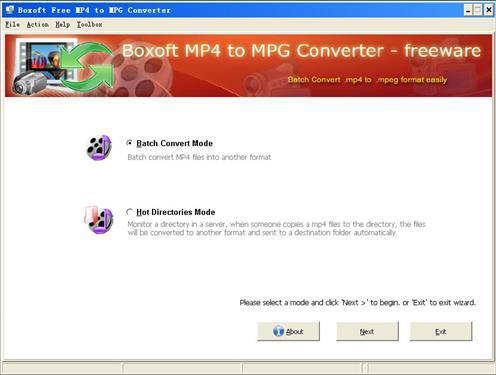 Boxoft Free MP4 to MPG Converter 