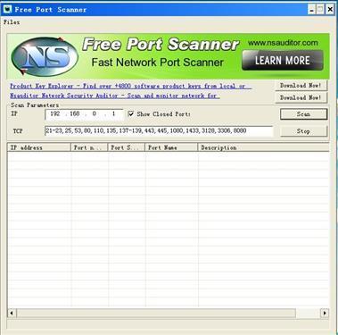 FreePortScanner
