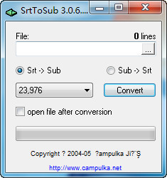 SrtToSub 