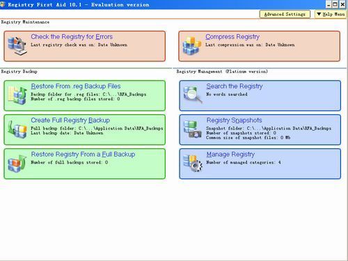 Registry First Aid 