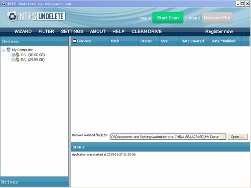 NTFS Undelete