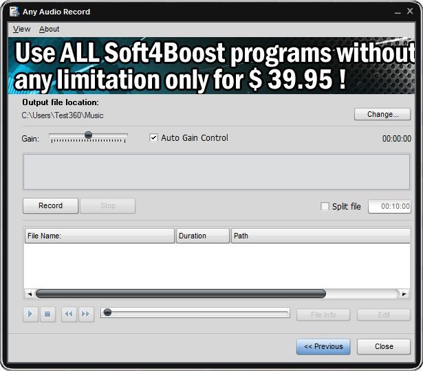 Soft4Boost Any Audio Record