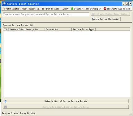 Restore Point Creator