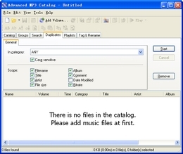 Advanced MP3 Catalog