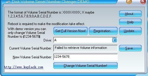 Hard Disk Serial Number Changer