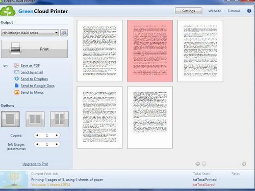 GreenCloud Printer