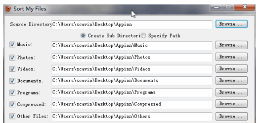 Sort My Files