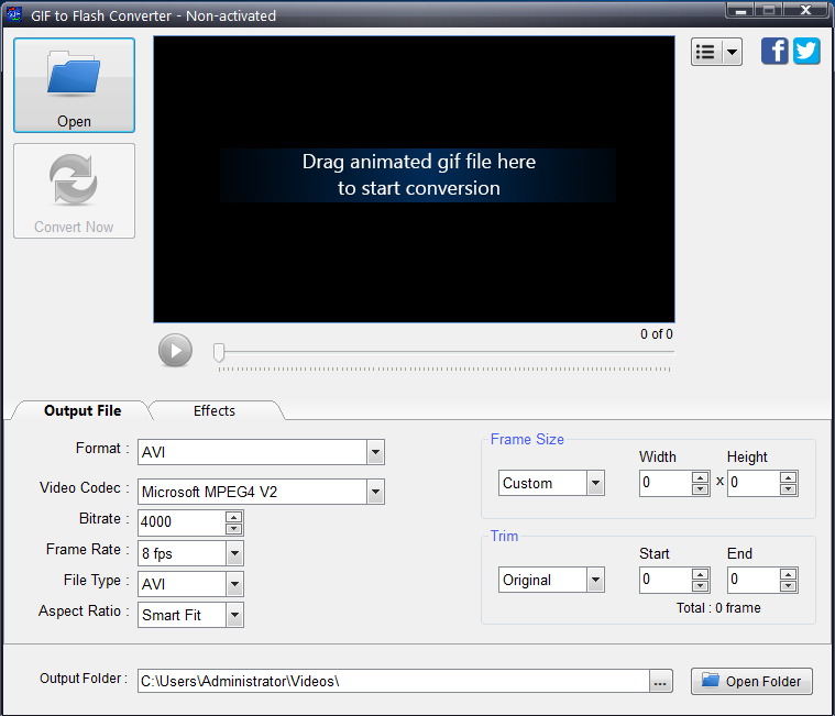 Program4Pc GIF To Flash Converter