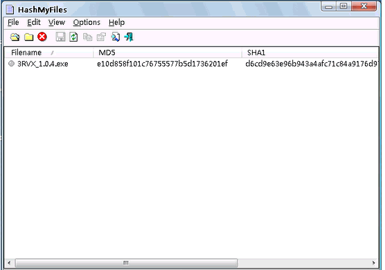 效验工具 HashMyFiles 