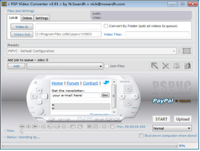 PSP Video Converter（PSPVC） 