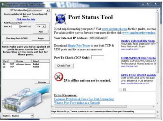 Simple Port Tester