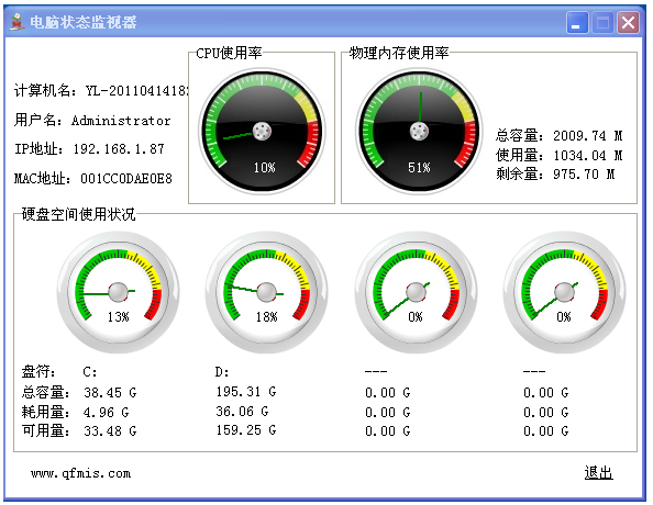 电脑状况监视器