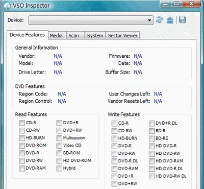 VSO Inspector 刻录机检测