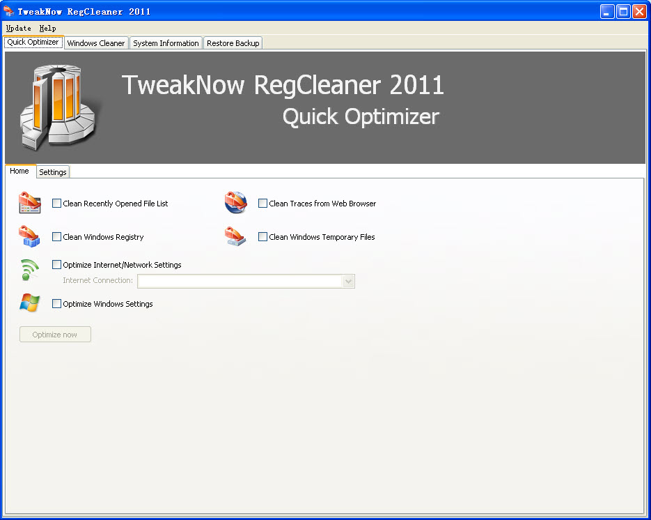 注册表清理 TweakNow RegCleaner 
