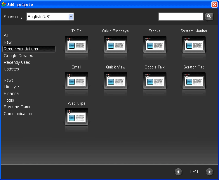 谷歌桌面 Google Desktop